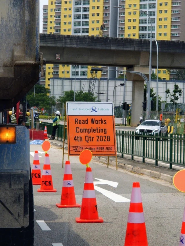 LTA Road Work Signage