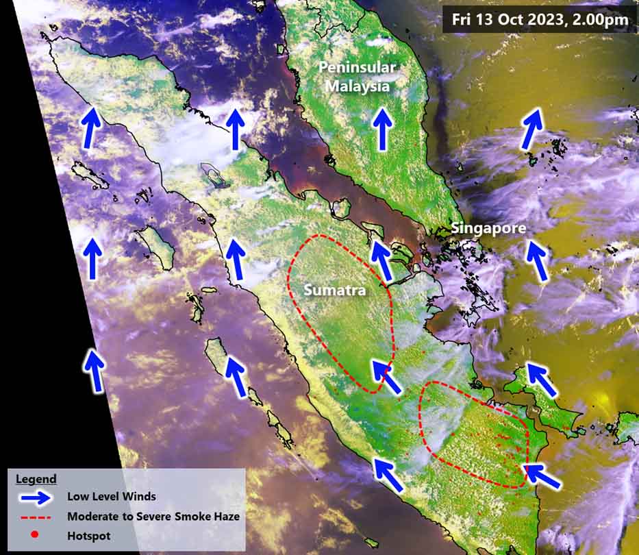 Oct 13 NEA Haze Update Sumatra