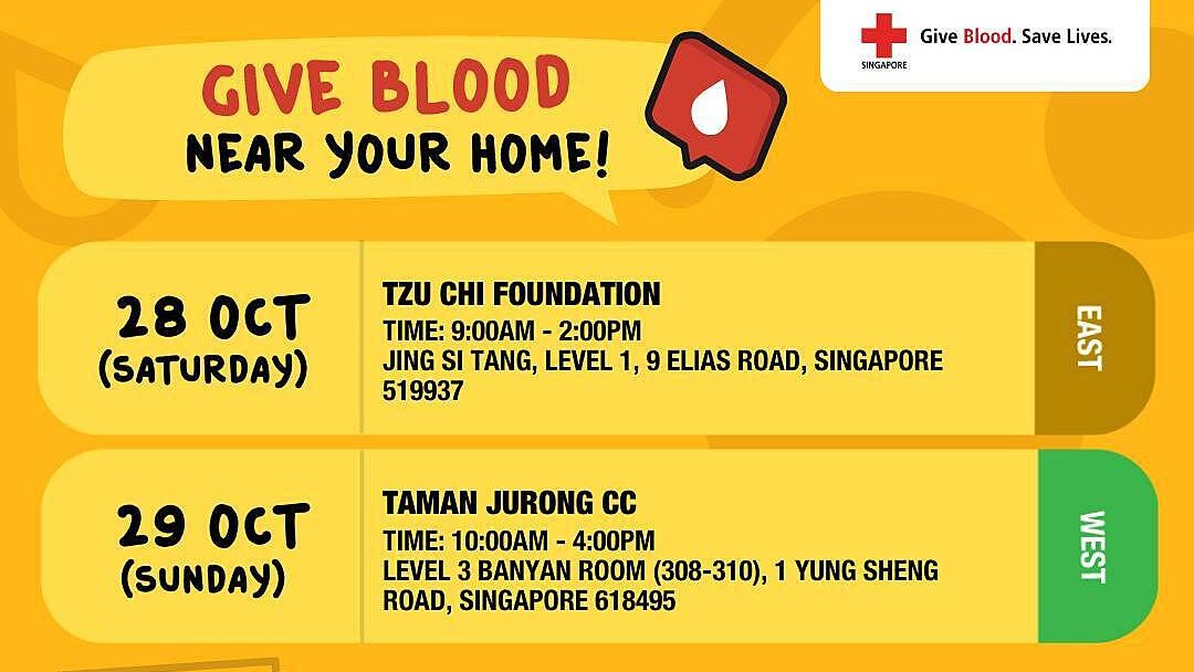 SG Red Cross Give Blood Near Your Home Program