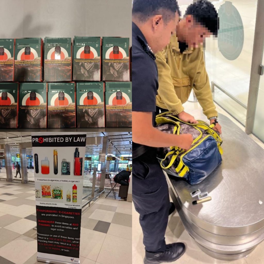 177 persons were found to be in possession of electronic vaporisers (evaporisers) in an inter-agency operation conducted by the Health Sciences Authority(HSA) and Immigration & Checkpoints Authority (ICA) at Changi Airport on 20, 23, 27 and 30 December 2023.