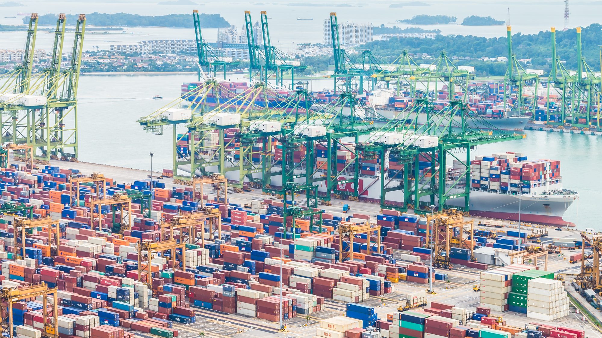 Singapore shipping port
