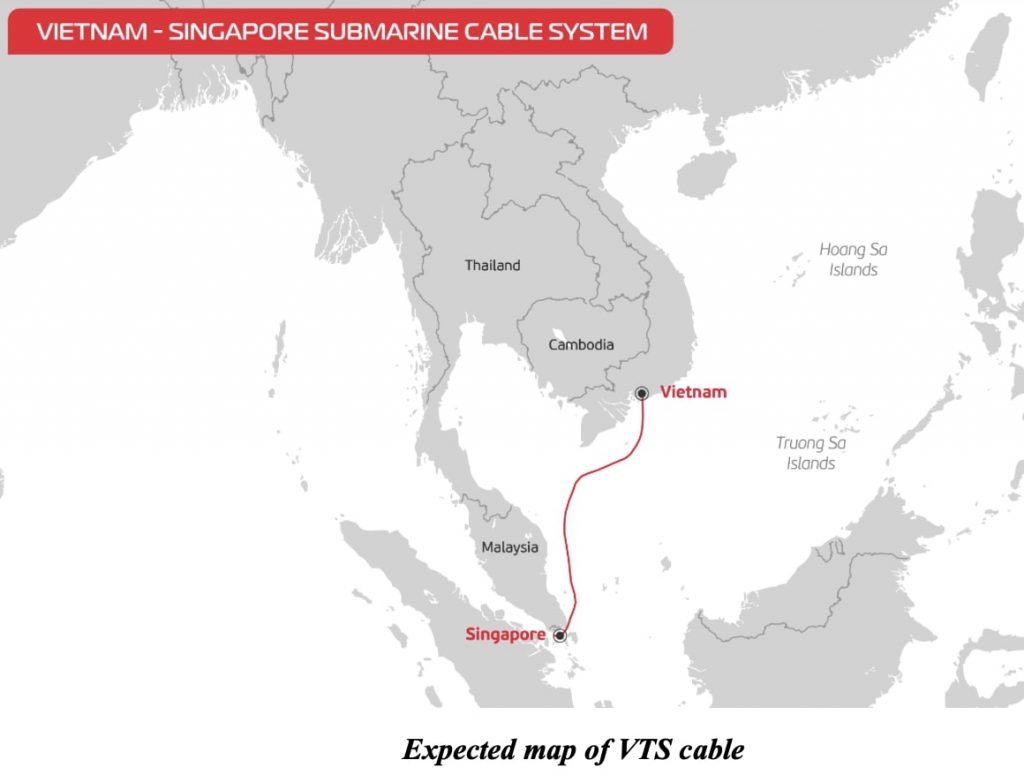 Vietnam-Singapore cable system (VTS) Map