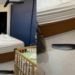 Ceiling fan blade breaks off and almost lands in baby’s crib; Dad warns others